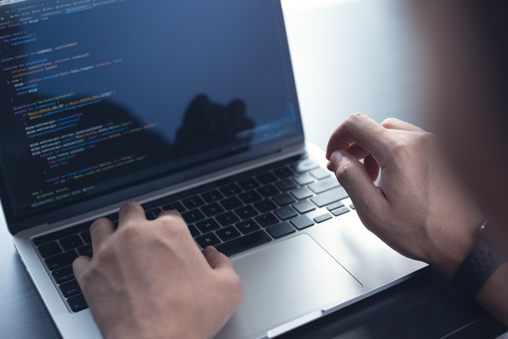 Developing,Programmer,,Software,Developer,Coding,Computer,Code,On,Laptop,Computer.